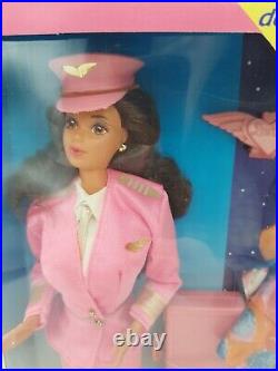 Flight Time Barbie Gift Set Brunette 1989 Mattel 2066 NIB NRFB