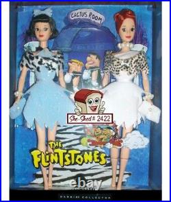 Flinstones Barbie as Wilma + Betty Rubble Barbie Set M1211 NIB Mattel Barbie