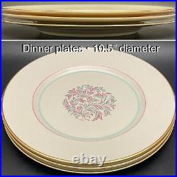 Franciscan Rossmore Masterpiece China Dinner Setting for 3 1945-1952 USA 15 pcs