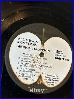 GEORGE HARRISON Original 1970 First Press All Things Must Pass 3LP WithPOSTER