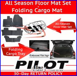 Genuine OEM Honda Pilot All Season Floor Mat Set + Folding Cargo Mat 2019-2020