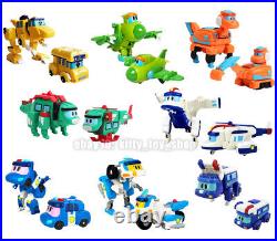 Gogo Dino Mini Dinosaur Transform Robot Figures Kids Boy Vehicle Toys Car 3.5