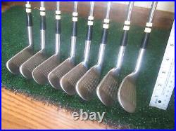 Golf Vintage Spalding Top Flite Synchro Dyned M Iron Set All Original 2-9 Irons