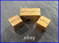 Grand Theft Auto San Andreas Original Dice-Shaped Gold Valve Covers Set (ALL 4)