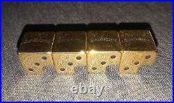 Grand Theft Auto San Andreas Original Dice-Shaped Gold Valve Covers Set (ALL 4)