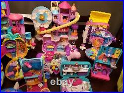 HUGE 49 Piece Set Modern Polly Pocket Toy Lot Various Sizes EUC