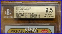 Hanes Michael Jordan (graded Beckett Blue Set All Cards 9.5)