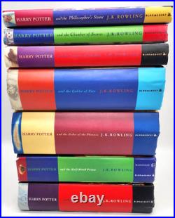 Harry Potter Book Set Bloomsbury ALL HARDBACK UK First Edition Complete 1-7 VG