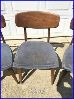 Heywood Wakefield Mid-Century Modern'50s All Original Dining Chairs Set of Four