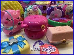 Huge Lot Of 17 Large Polly Pocket Play sets & Misc Accessories (contemporary)
