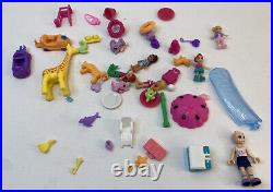 Huge Lot Of 17 Large Polly Pocket Play sets & Misc Accessories (contemporary)