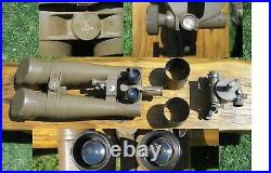 Japanese ww2 large battery commanders periscope binoculars set all matching-case