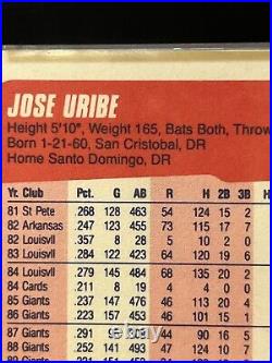 Jose Uribe All 3 #74#302#375 They All Have Many Errors Don't Pass This Up