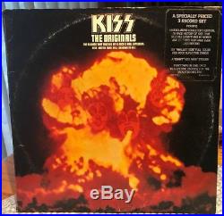 KISS THE ORIGINALS 3 LP SET with all inserts in MINT shape & rare sticker NM/EX