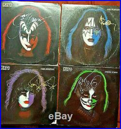 Kiss Autographed Set Of All Four Solo Albums