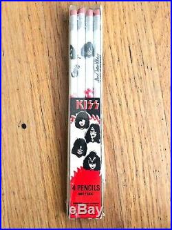 Kiss Original 1978 Pencil set all 4 Wallace pencil co. USA- Rare