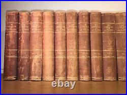 LEATHER Set ENCYCLOPEDIA LITERATURE OF ALL NATIONS! 1902! COMPLETE OLD some Wear