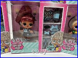 LOL Surprise! Hair Hair Hair Lot of 6 Complete Set Fashion Doll & Accessories