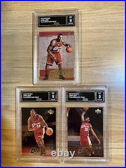 Lebron James 2003-04 Upper Deck Diary Complete 15 card set ALL GRADED MINT 9