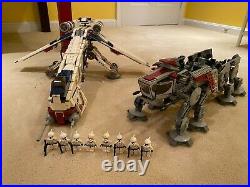 Lego Republic Dropship with AT-OT Walker (10195) 100% COMPLETE with ALL Minifigs