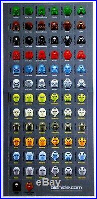 Lego bionicle MASKS complete original turaga collection all 36 plus odds Noble