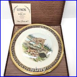 Lenox Boehm Woodland Wildlife Plates 1973-1982 Complete Set 10 WithOriginal Box