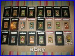 Lot of 1911 T205 Complete Set (215 Different) all Graded SGC or PSA Ty Cobb