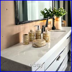 Luxury Bathroom Sets of Sahara Beige Marble in Bengal Collection
