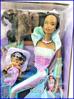 Magical Mermaid Barbie & Krissy African American Doll Set 2000 NEW Vintage