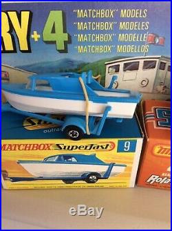 Matchbox G-17 Car Ferry + 4 Gift Set All Original Unused Mint Condition