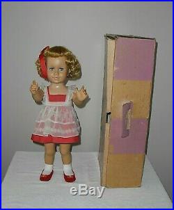 Mattel 1959/1960 #1 CHATTY CATHY Doll WithCorrect Box All ORIGINAL Red Voile Set