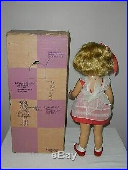 Mattel 1959/1960 #1 CHATTY CATHY Doll WithCorrect Box All ORIGINAL Red Voile Set