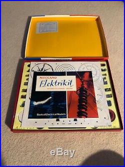 Meccano Elektrikit Set In Original Box With Instruction Book And All Parts