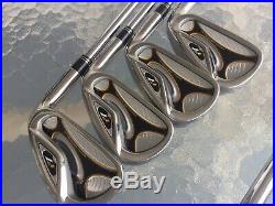 Mens RH-2009 TaylorMade Golf r7 Iron Set 4-PW, AW, LW-Steel Stiff-All Original