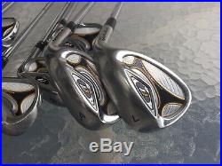 Mens RH-2009 TaylorMade Golf r7 Iron Set 4-PW, AW, LW-Steel Stiff-All Original