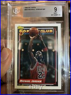 Michael Jordan 1992-93 Topps All-Star, Highlight, 50 Point Club BGS Set 9.5/9