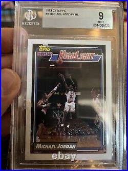 Michael Jordan 1992-93 Topps All-Star, Highlight, 50 Point Club BGS Set 9.5/9