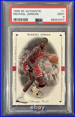 Michael Jordan Upper Deck 1998 SP Authentic Complete Set #1-#10 All Cards PSA 9