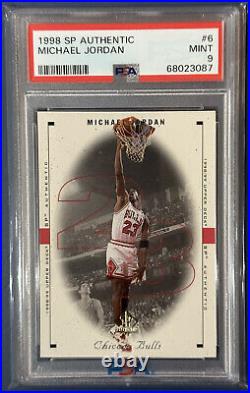 Michael Jordan Upper Deck 1998 SP Authentic Complete Set #1-#10 All Cards PSA 9