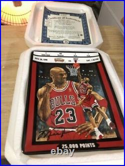 Michael Jordan set of 6 collector plates all mint all COA all original