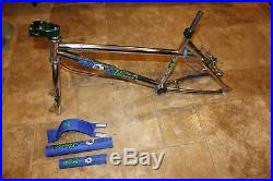 Mid School BMX 1995 Iron Horse Competition Frame Set All original Chrome