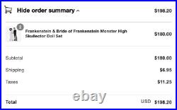 Monster High Frankenstein & Bride of Frankenstein Skullector Doll Set CONFIRMED