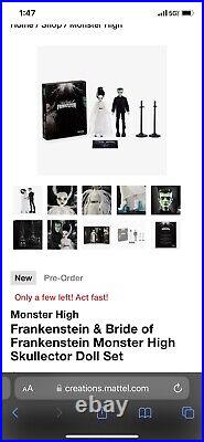 Monster High Frankenstein & Bride of Frankenstein Skullector Doll Set Confirmed
