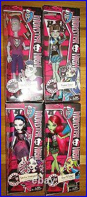 Monster High Ghoul Spirit Doll Set Slo Mo Sloman Venus Spectra Frankie Retired