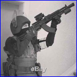 NEW ARMOKOM Bulletproof BLACK Helmet LSHZ-2DT FSB SOBR FULL SET ALL SIZES