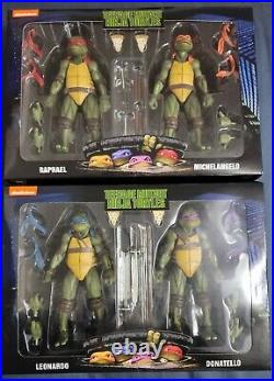 NEW NECA TMNT Walmart Exclusive Two 2-Pack Set All 4 Ninja Turtles