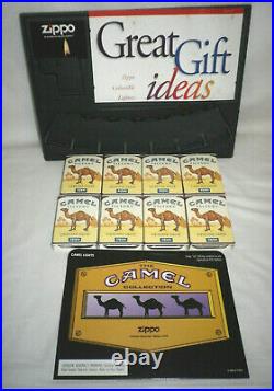 NEW Rare Set Sealed Camel Zippo Lighters in All of the Original Tins and Boxes
