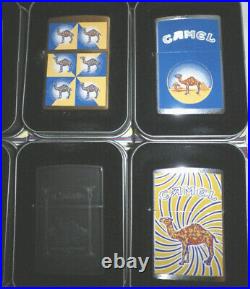 NEW Rare Set Sealed Camel Zippo Lighters in All of the Original Tins and Boxes