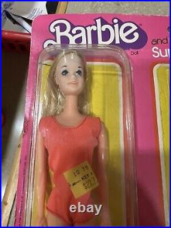 NRFP Vintage 1976 Mattel Barbie Super Fashion Fireworks Doll Set 9805 RARE HTF