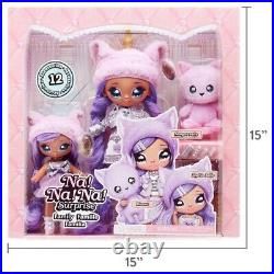 Na Na Na Surprise Lavender Kitty Family Doll Set with 2 Fashion Dolls and 1 Pet